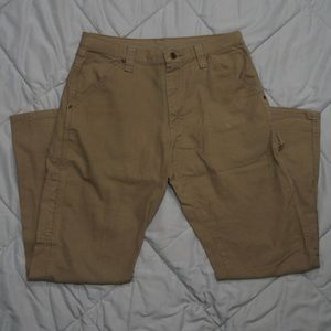 Wrangler Carpenter 32x32 Khaki Canvas Work Pants